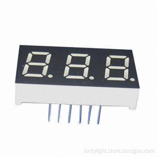 0.56-inch Dual Digit Numeric Display with white Segments Black Surface